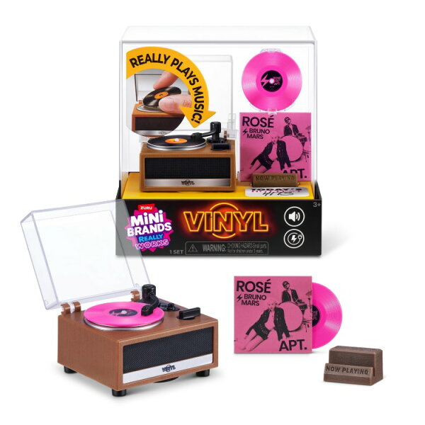 ZURU Mini Brands Really Works Vinyl Record Player Set
